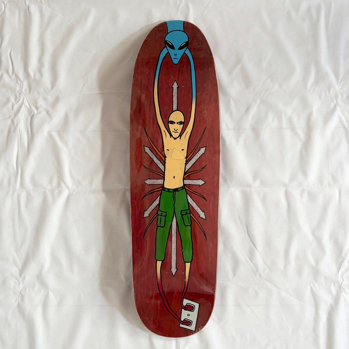 New Deal "Alien Red" 9.18” Mike Vallely Model Skateboard Deck