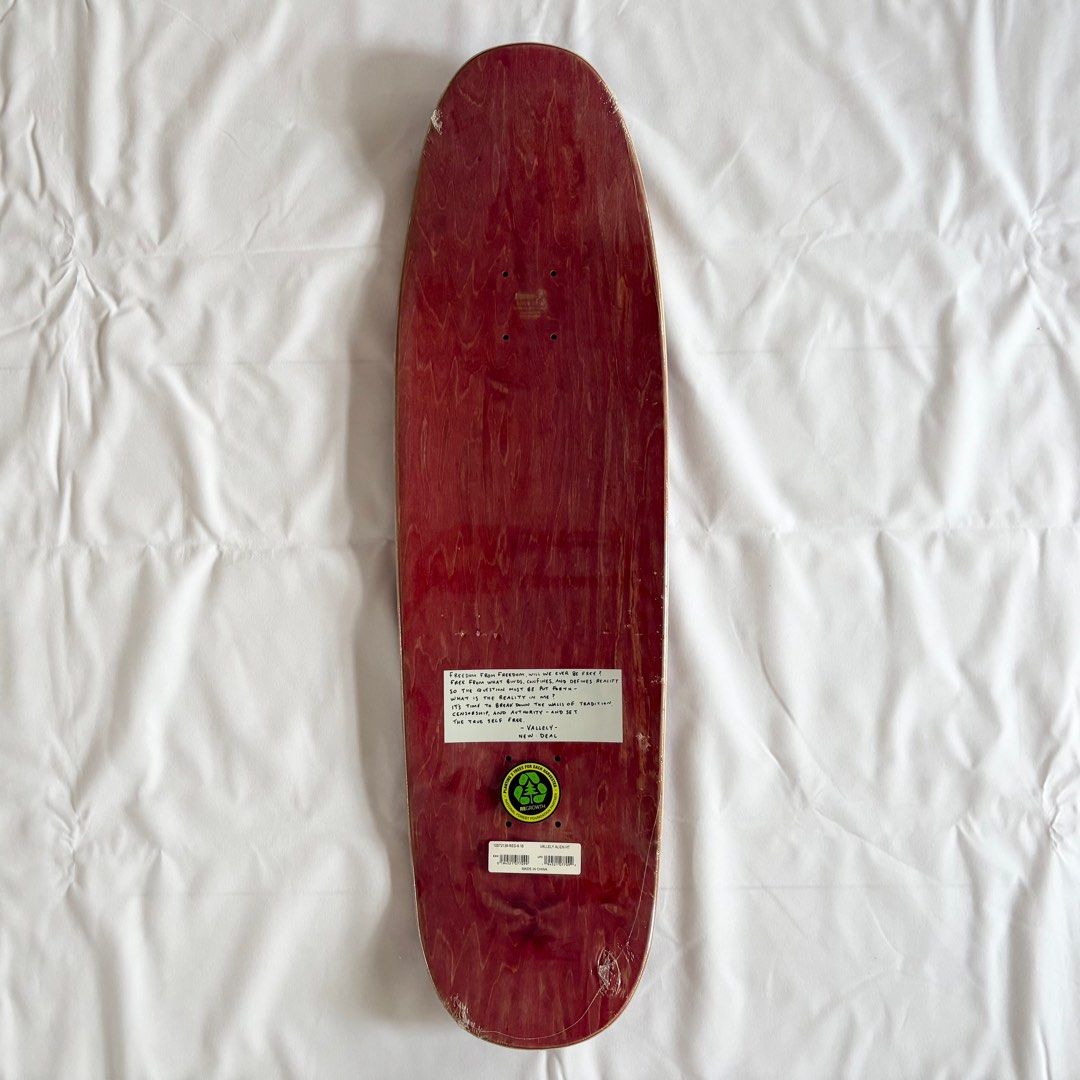 New Deal "Alien Red" 9.18” Mike Vallely Model Skateboard Deck