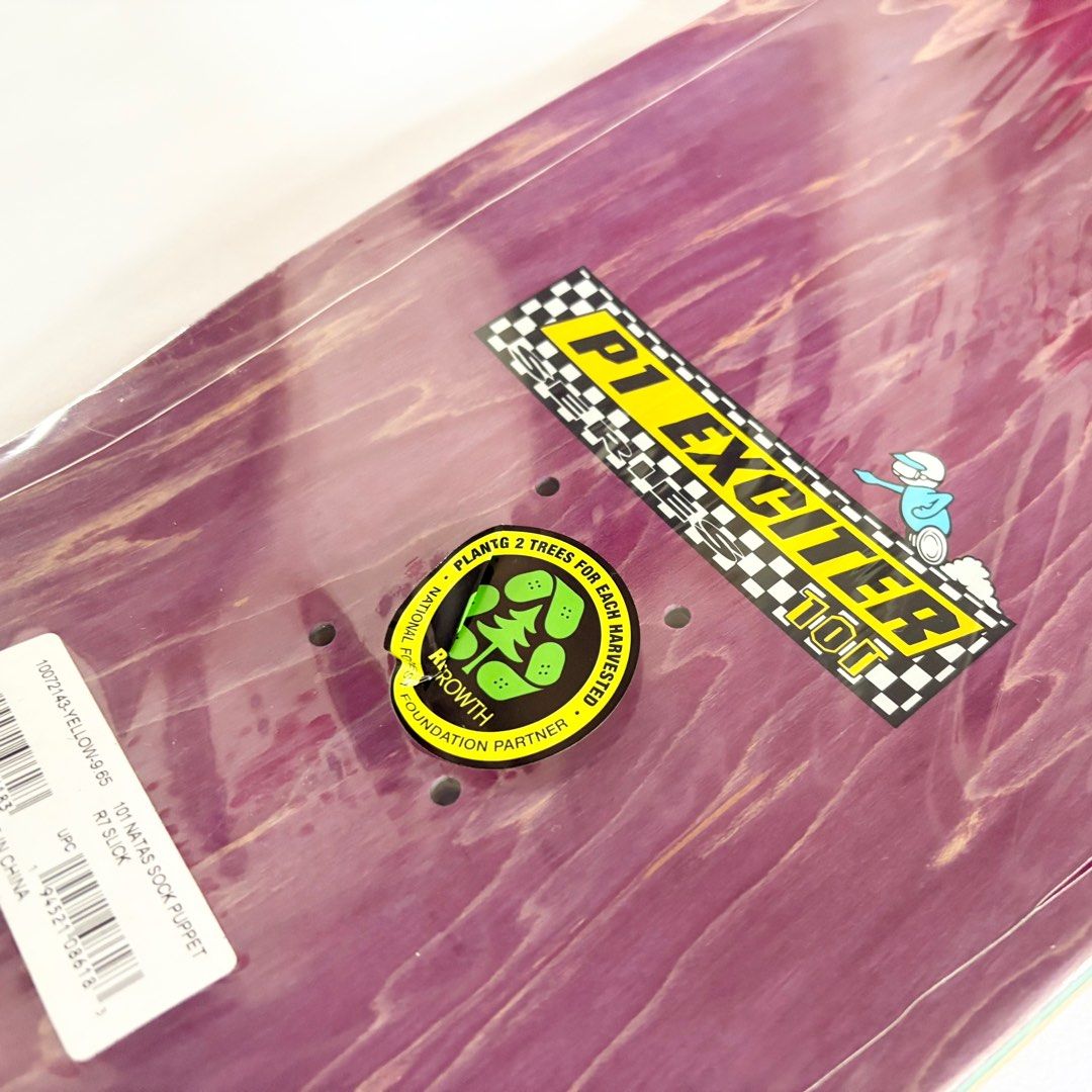 New Deal Natas Sock Puppet 9.65” Skateboard Deck