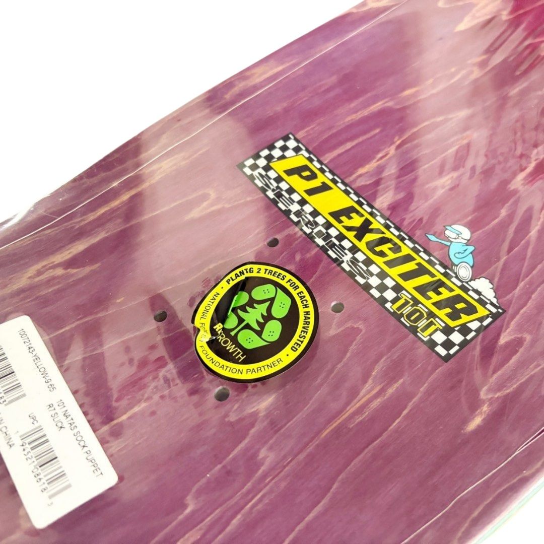 New Deal Natas Sock Puppet 9.65” Skateboard Deck — product image 2 of 3