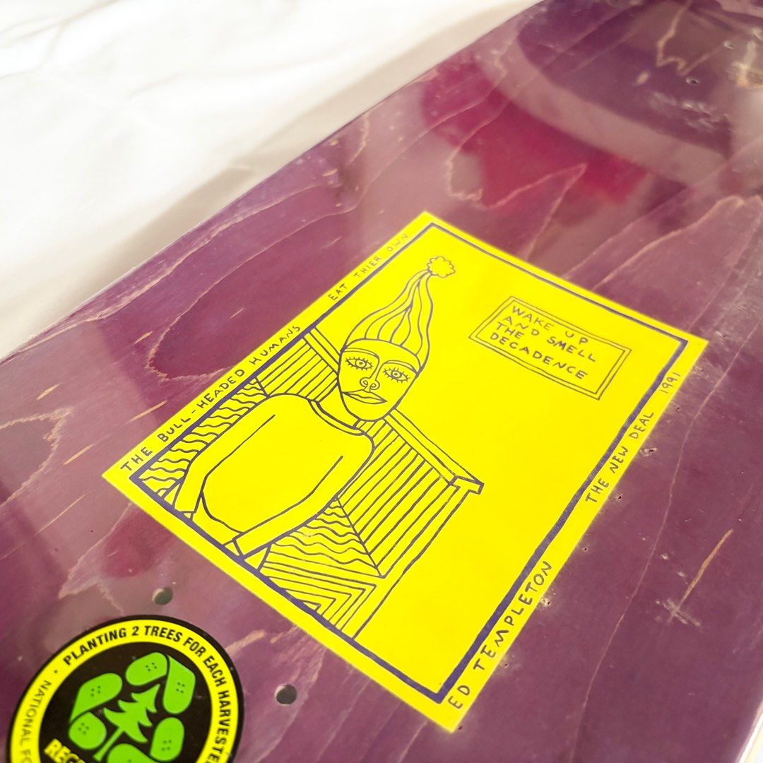 New Deal "Templeton Neon" 9.32” Skateboard Deck