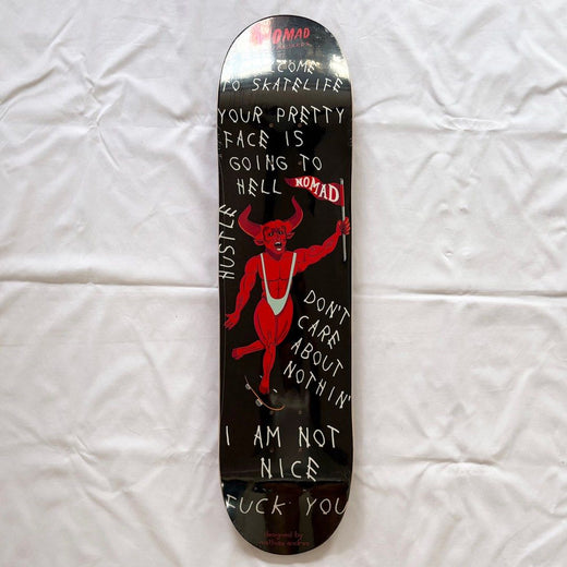 Nomad “Devil” 7.75” Skateboard Deck - No Grip