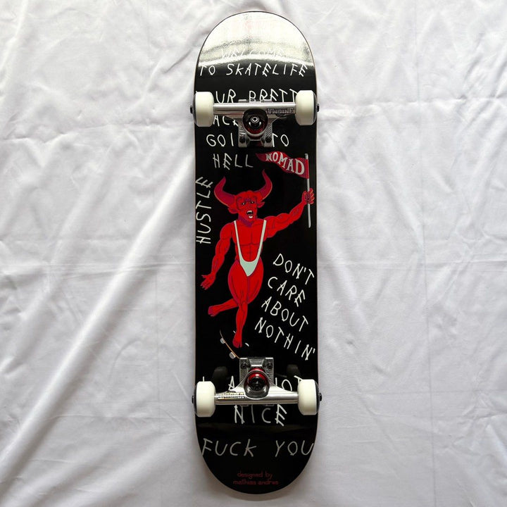 Nomad “Devil”” 7.875” x 31.25” Custom Skateboard Complete