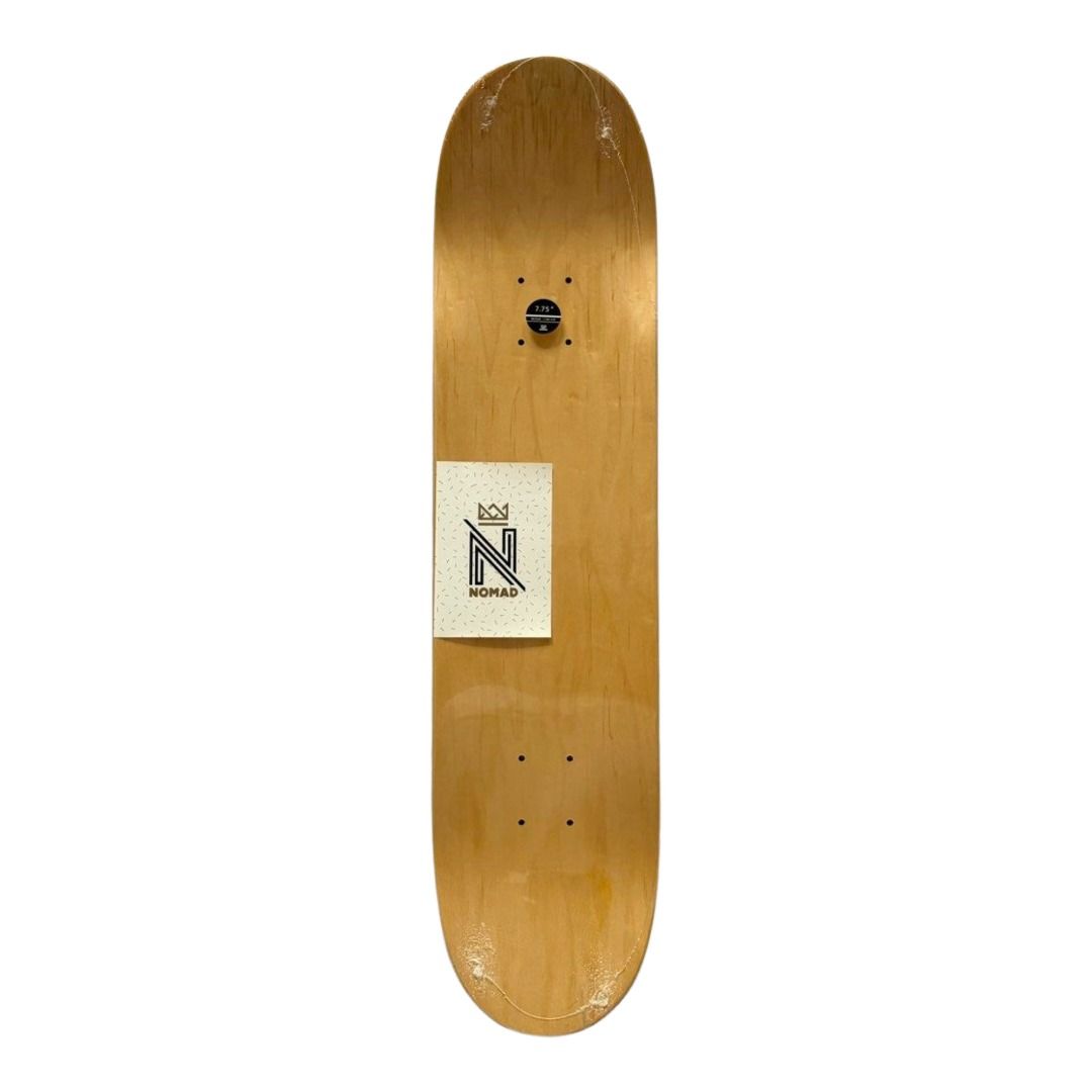 Nomad “Drunk” 7.75” Skateboard Deck — top-ply view