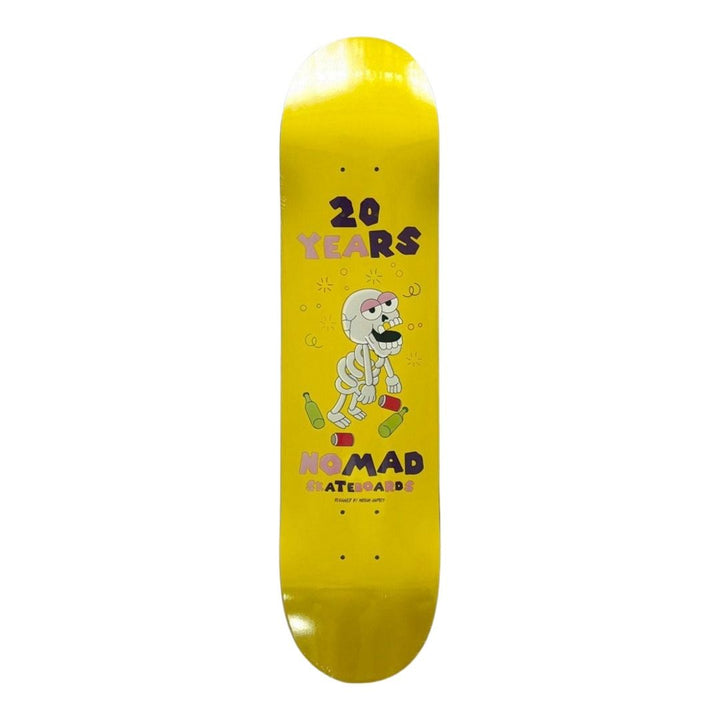 Nomad “Drunk” 7.75” Skateboard Deck — underside graphic view