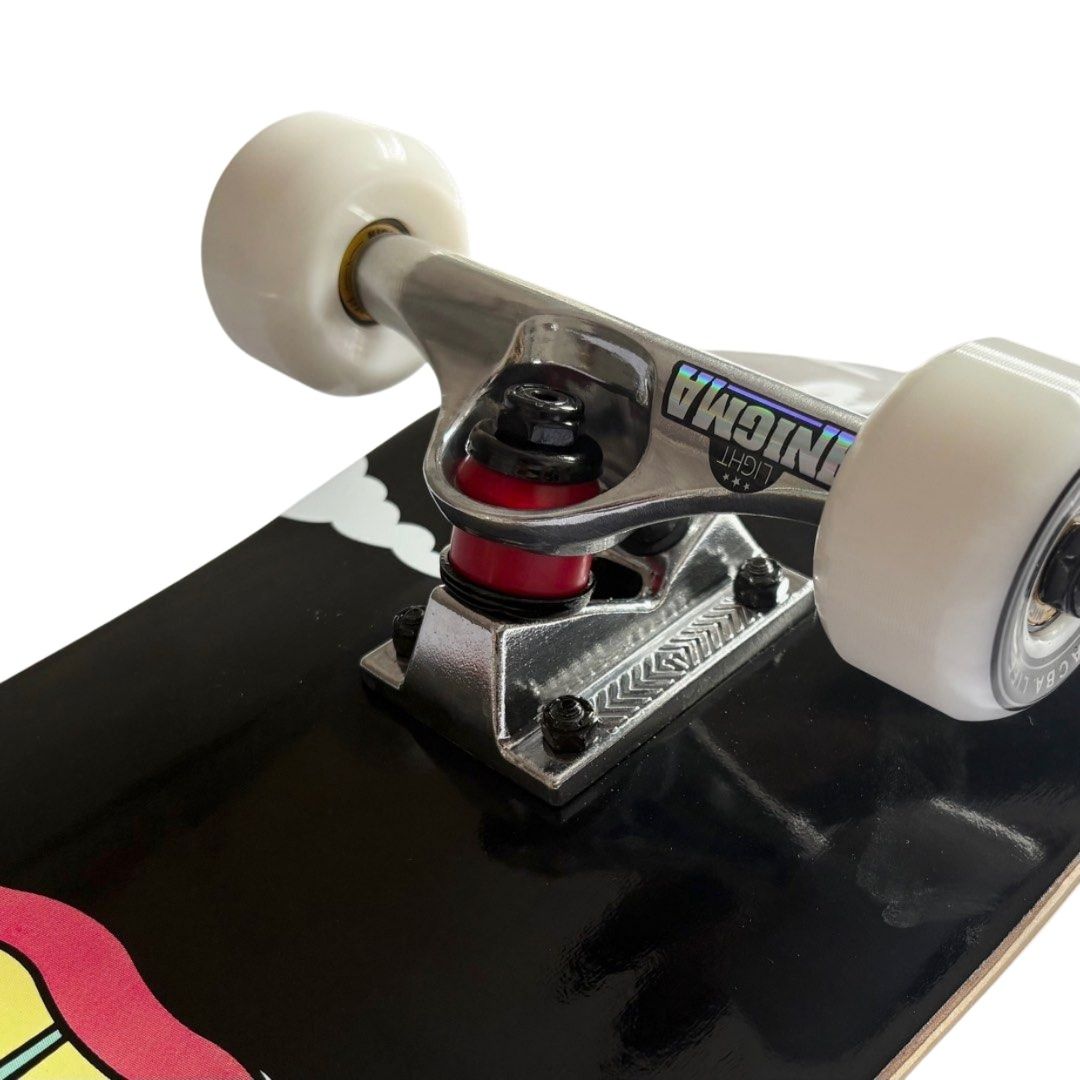 Nomad “Eat” 7.75” / 7.875” Custom Skateboard Complete — angled truck detail