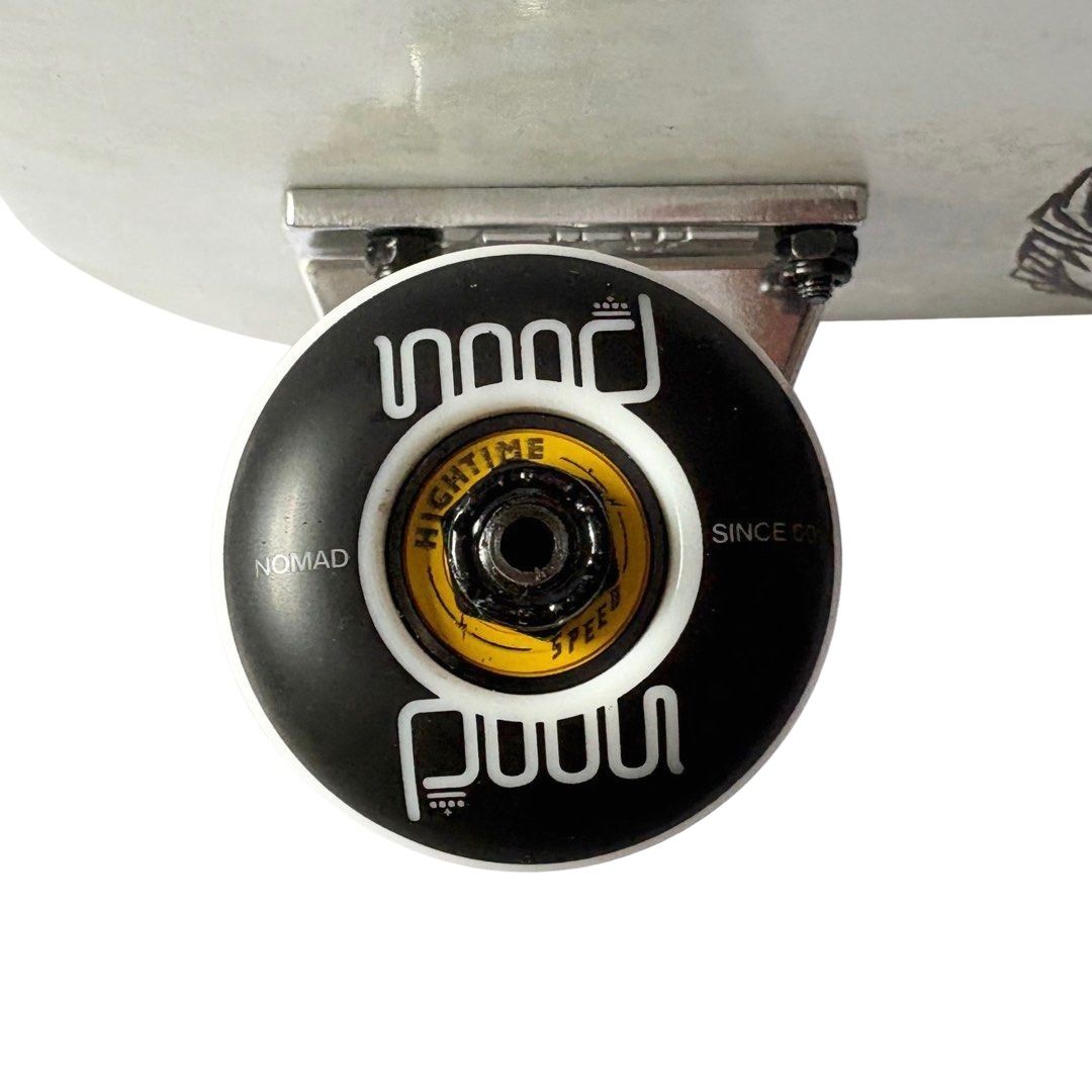 Nomad “Godfather” 7.875” Custom Skateboard Complete — wheel close-up