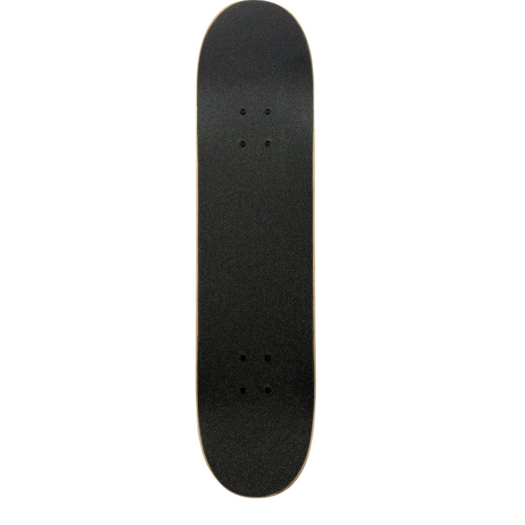 Nomad “Piss” 7.875” x 31.25” Custom Skateboard Complete — grip-tape top view