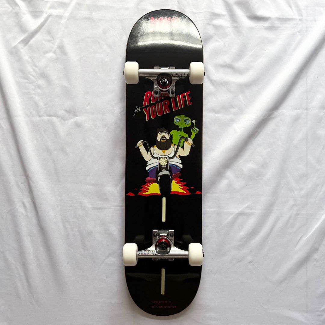 Nomad “Run” 7.875” x 31.5” Custom Skateboard Complete
