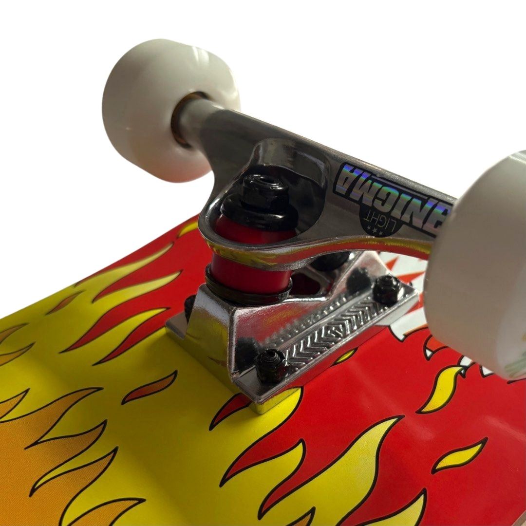 Nomad “Visaster” 7.75” Custom Skateboard Complete — angled truck detail