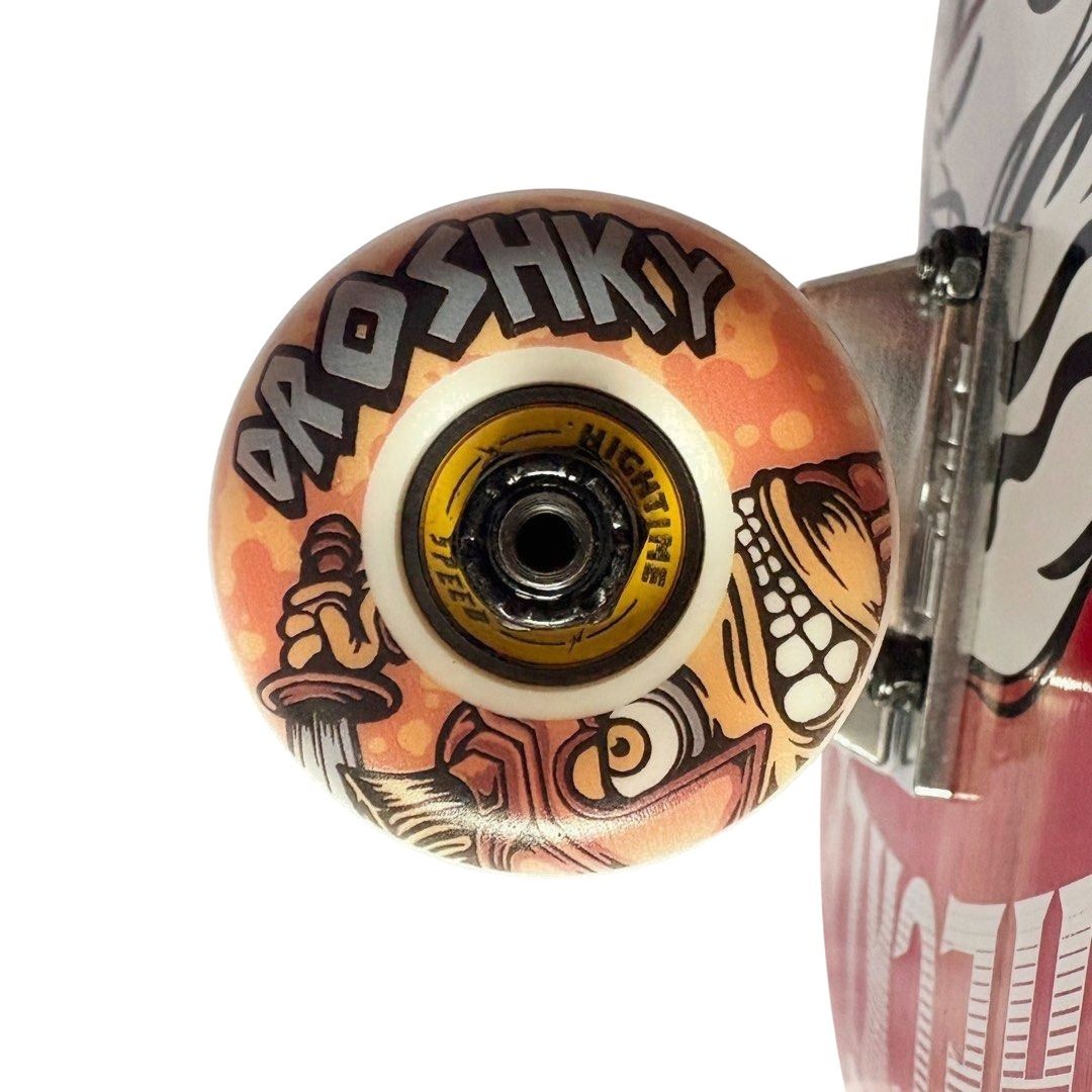 Plan B “America” 8.0” x 31.6” Custom Skateboard Complete — wheel close-up