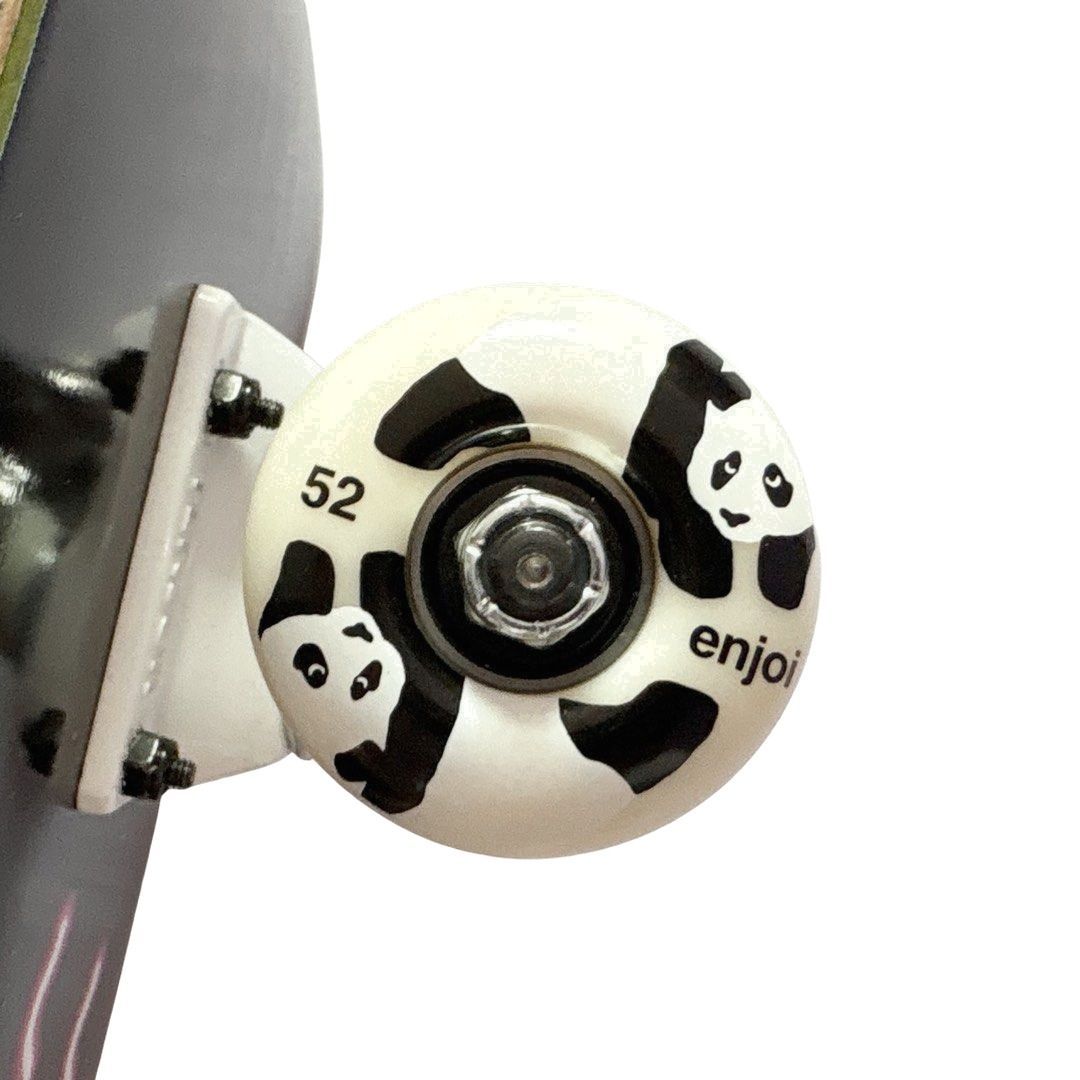 Plan B “Neon Coffee” 8.125” x 31.5” Custom Skateboard Complete — wheel close-up