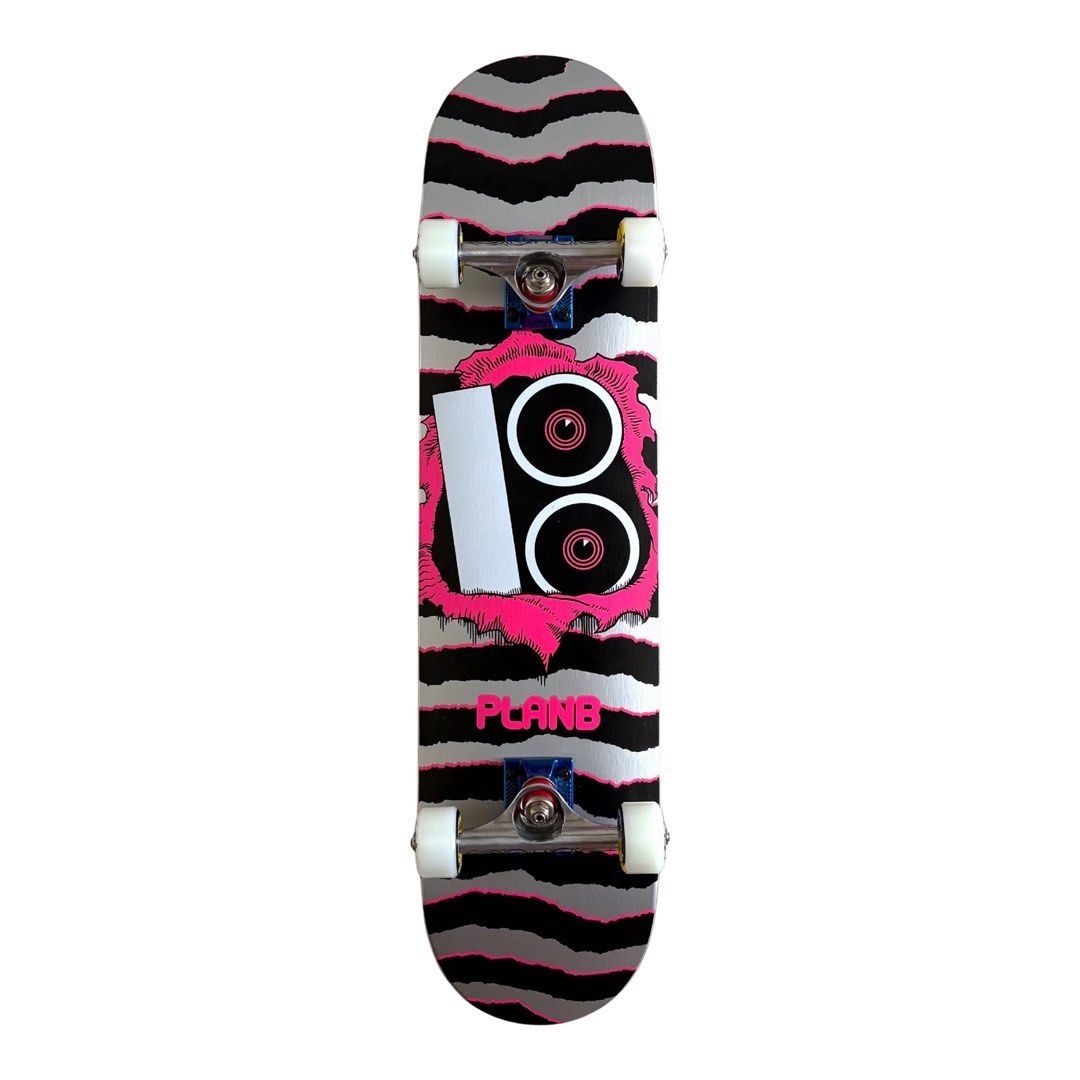 Plan B “Stereo” 7.75″ x 31.75″ Custom Skateboard Complete