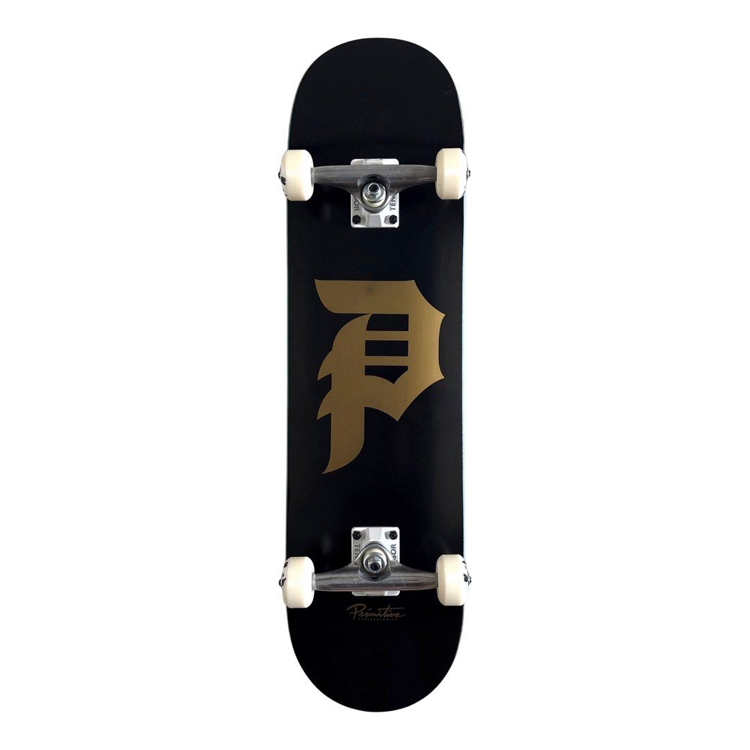 Primitive “Black Core” 8.125″ x 31.75″ Custom Skateboard Complete