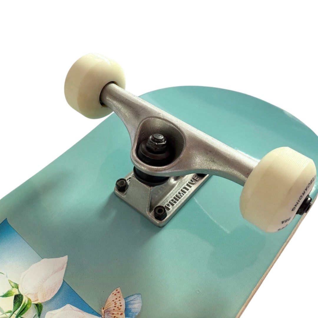 Primitive “Blossom” 8.125” Skateboard Complete — angled truck detail