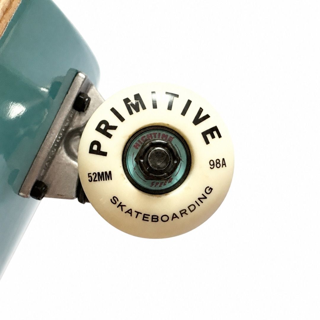 Primitive “Blossom” 8.125” Skateboard Complete — wheel close-up