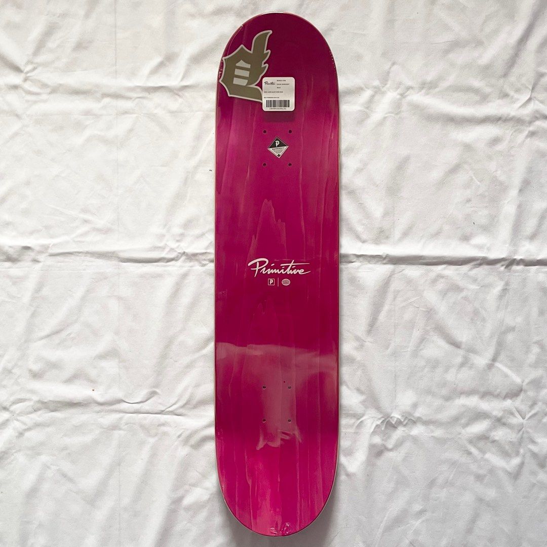 Primitive “Burgundy Slant” 8.0” x 31.75” Skateboard Deck