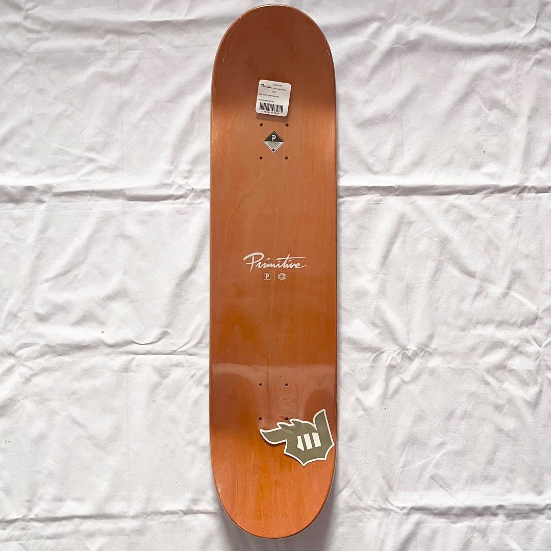 Primitive “White Signature” 8.0” Skateboard Deck