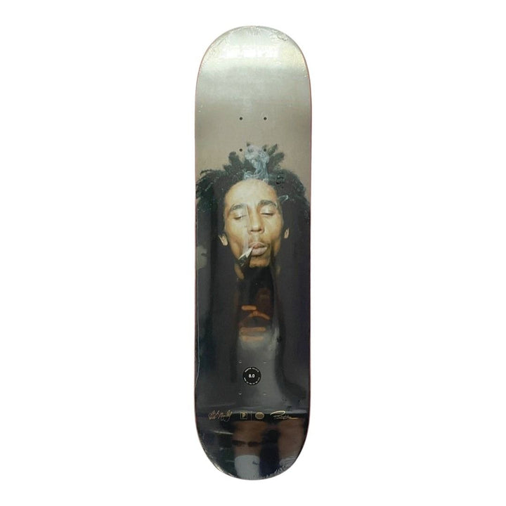 Primitive x Bob Marley “Kaya” 8.0” x 31.75” Skateboard Deck — underside graphic view