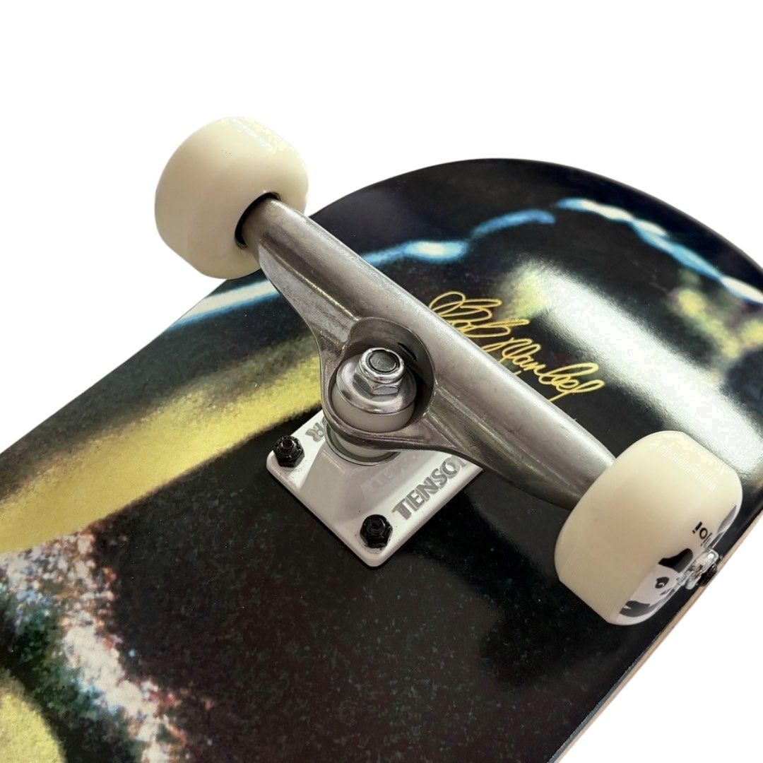 Primitive x Bob Marley “Stand Up” 8.125” x 31.75” Custom Skateboard Complete — angled truck detail