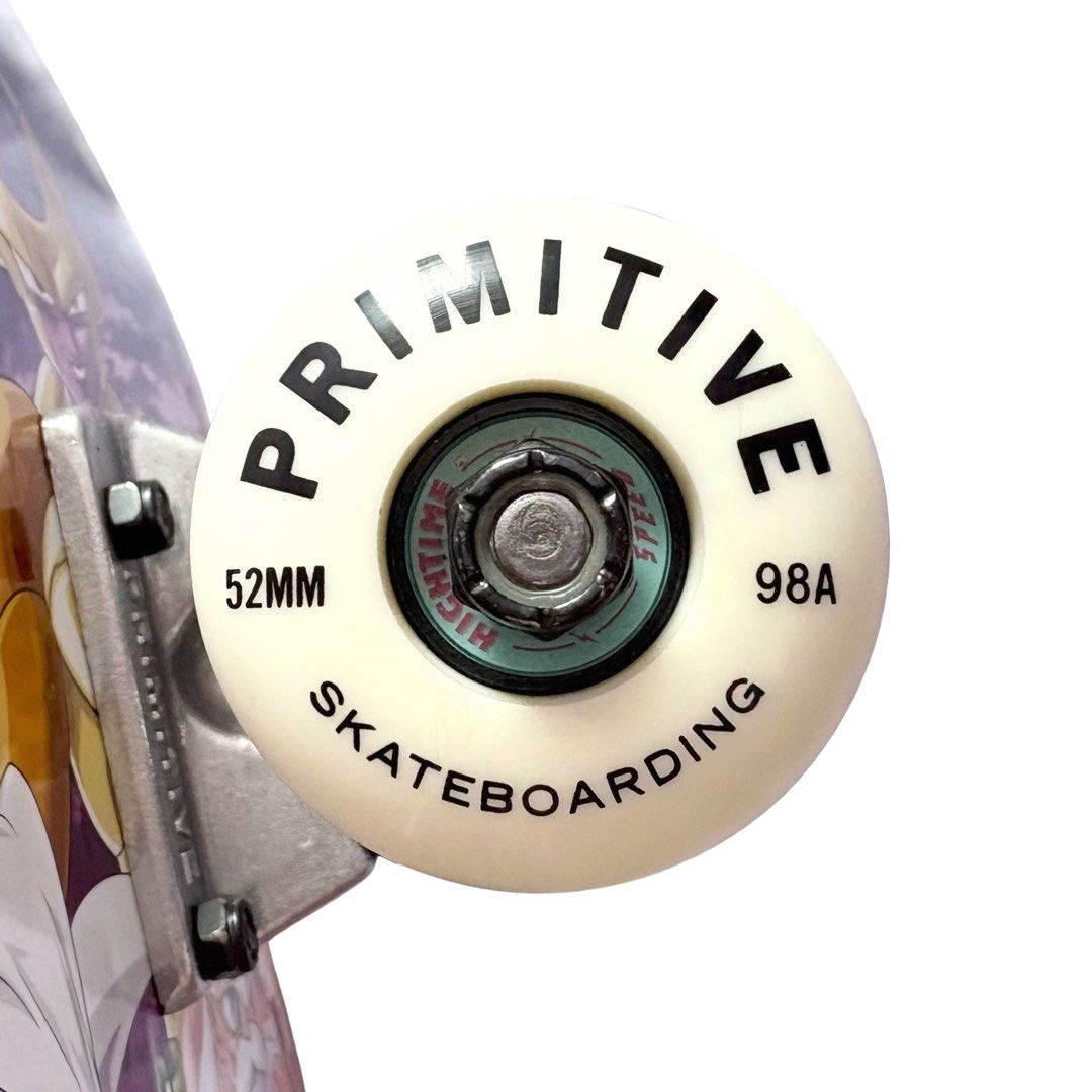 Primitive x Dragon Ball Z “Family” 8.0” Skateboard Complete — wheel close-up
