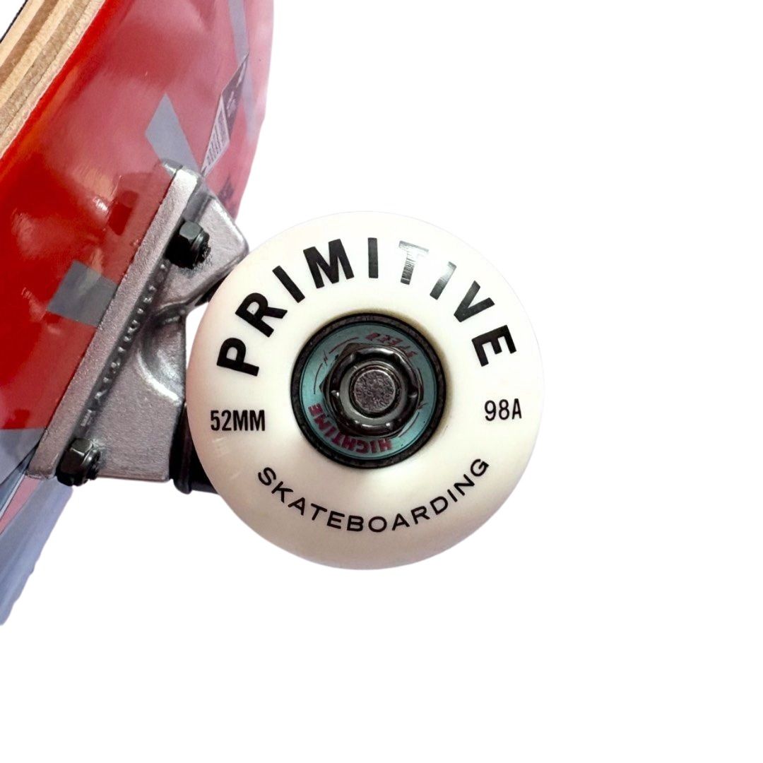 Primitive x Dragon Ball Z “Goku” 8.0” Skateboard Complete — wheel close-up