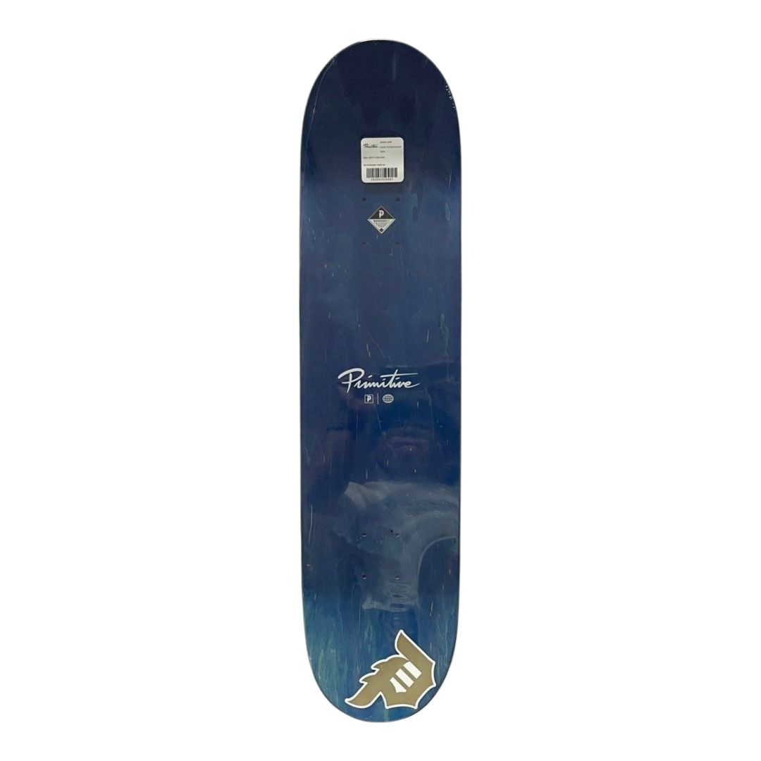Primitive “Yellow Core” 8.0” Skateboard Deck — top-ply view
