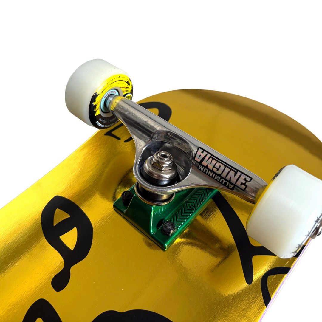 RipnDip “Gold” 8.25″ x 32.0″ Custom Skateboard Complete