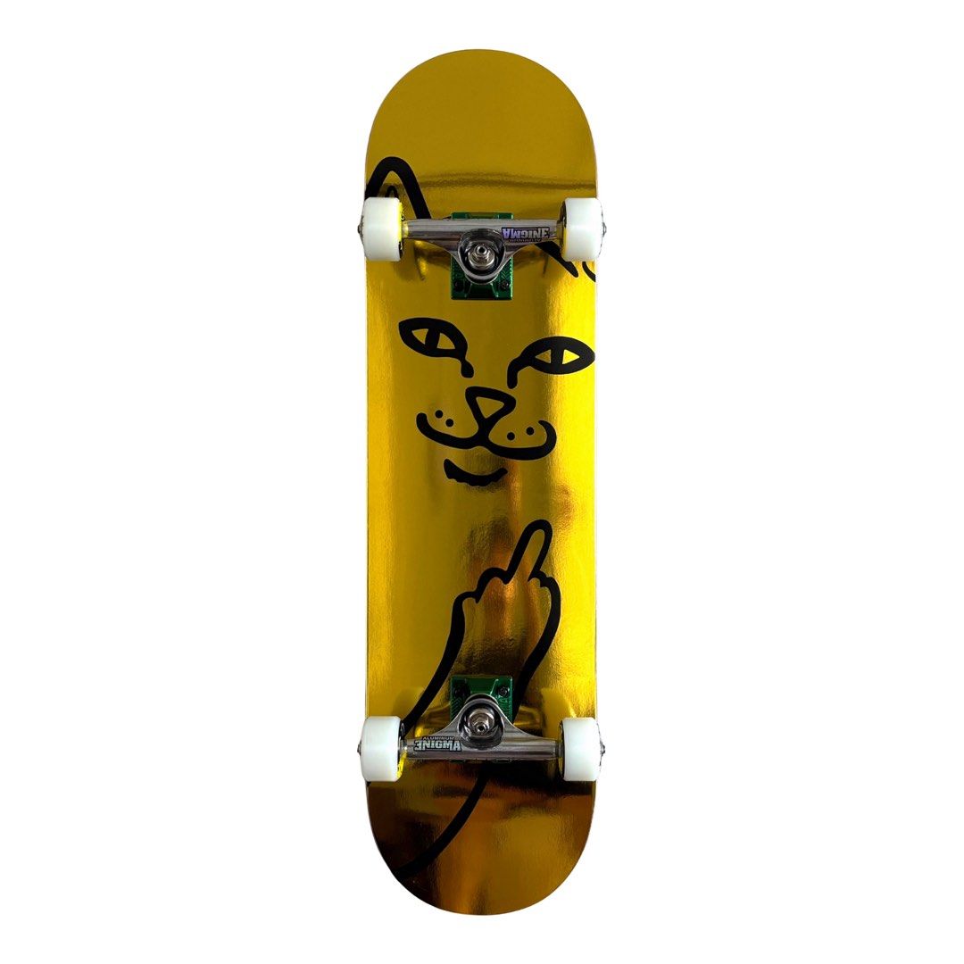 RipnDip “Gold” 8.25″ x 32.0″ Custom Skateboard Complete