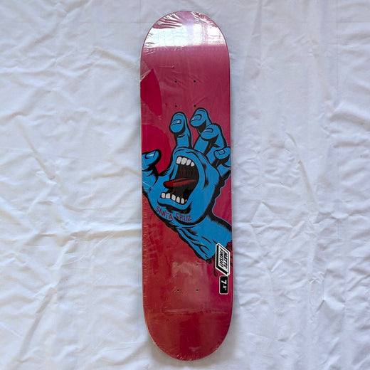 Santa Cruz “Screaming Hand” 7.8” x 31” Skateboard Deck - No Grip