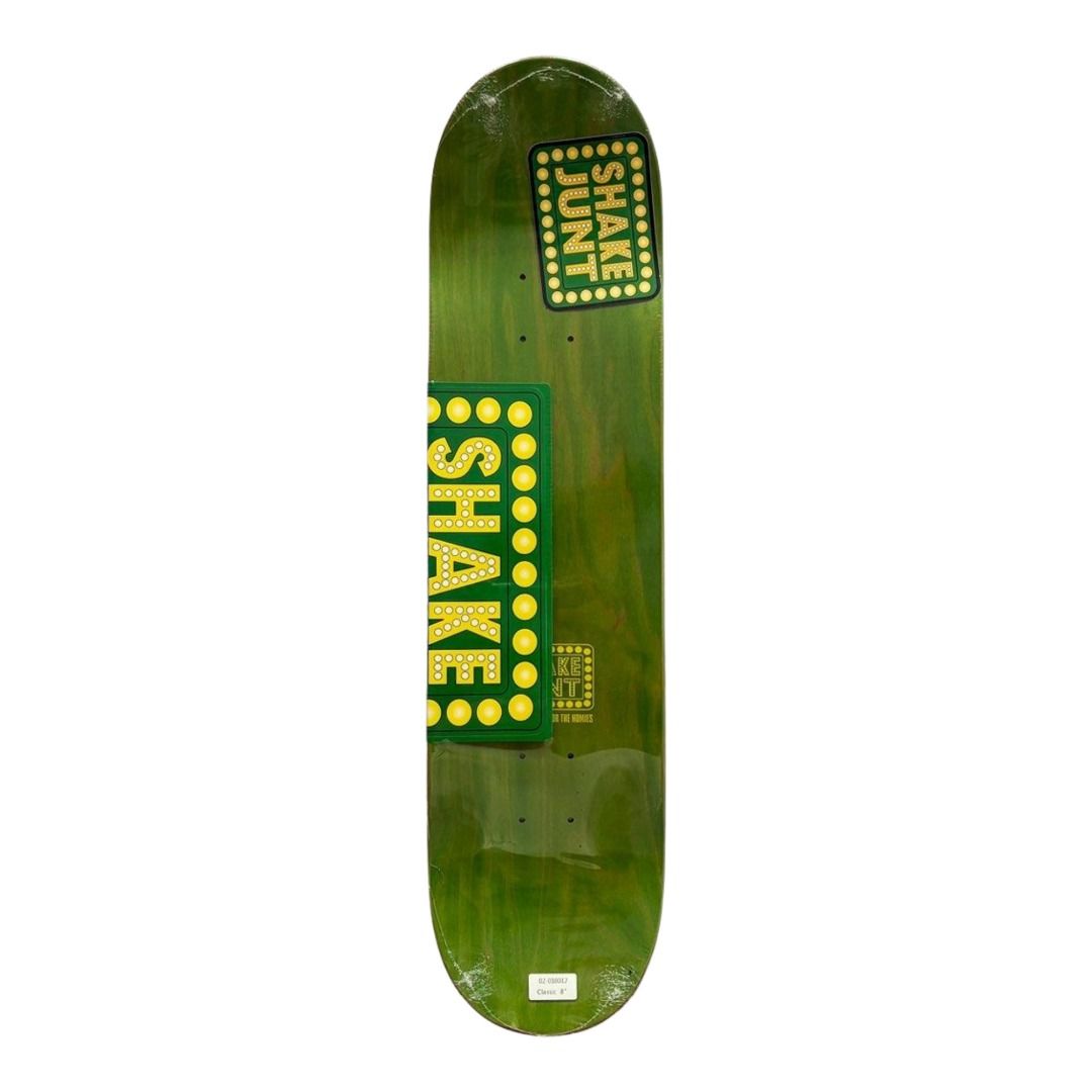 Shake Junt “Classic” 8.0” Skateboard Deck — top-ply view