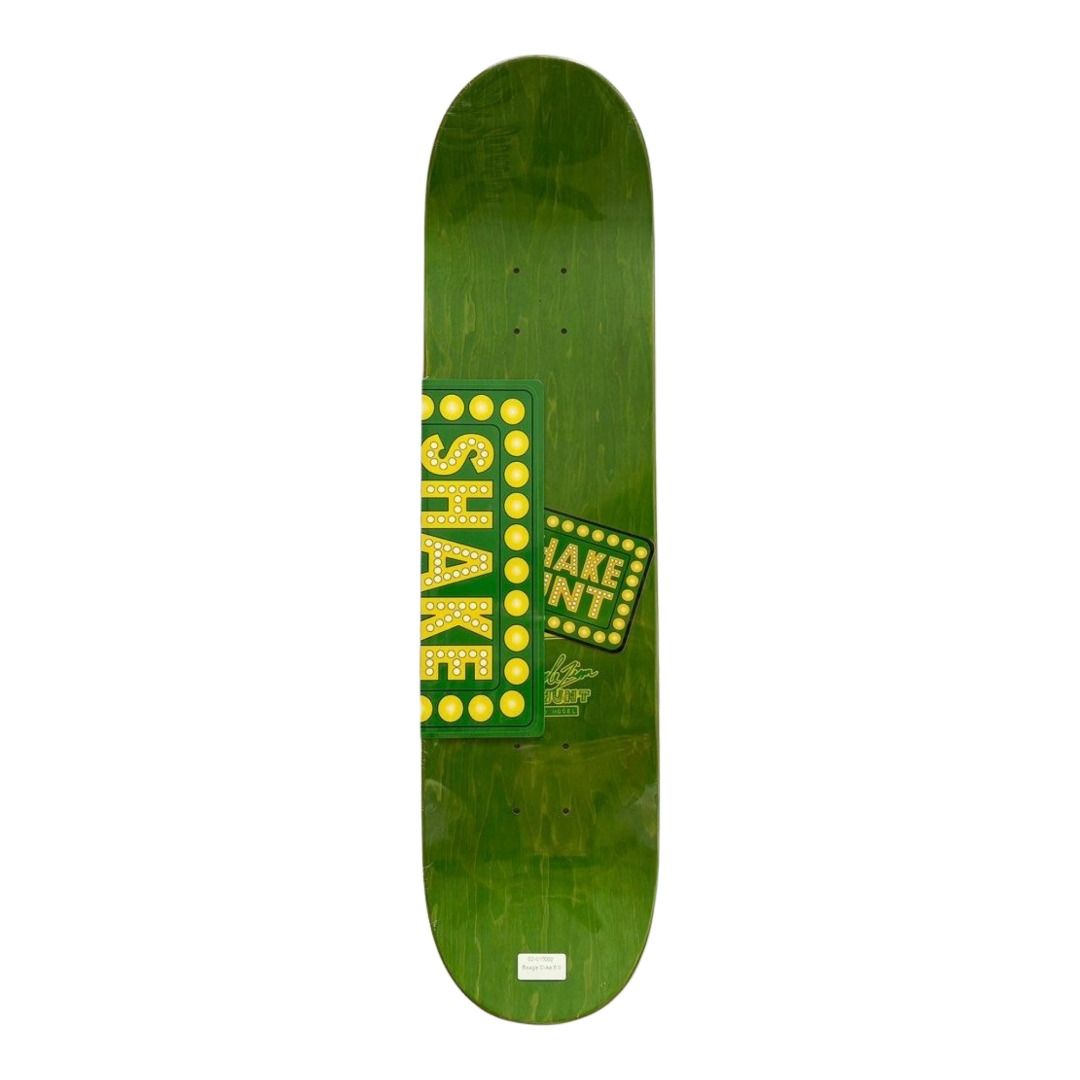 Shake Junt “Duke” 8.0” x 31.4” Josh Beagle Model Skateboard Deck — top-ply view