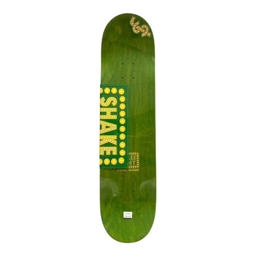 Shake Junt “Lit” 8.0” x 31.4” Skateboard Deck — top-ply view