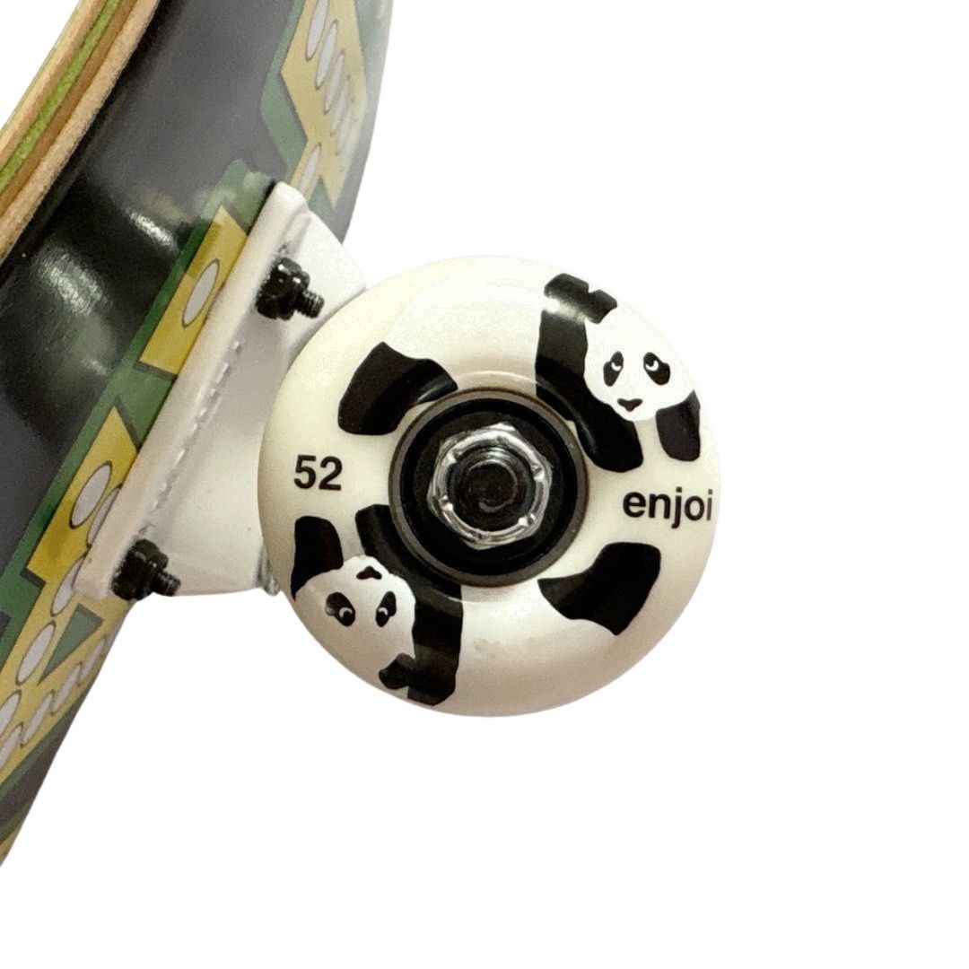 Shake Junt “Lit” 8.25” x 31.75” Custom Skateboard Complete — wheel close-up