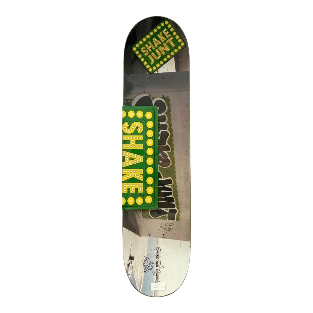 Shake Junt “Sucka Free” 8.0” x 31.4” Skateboard Deck — top-ply view