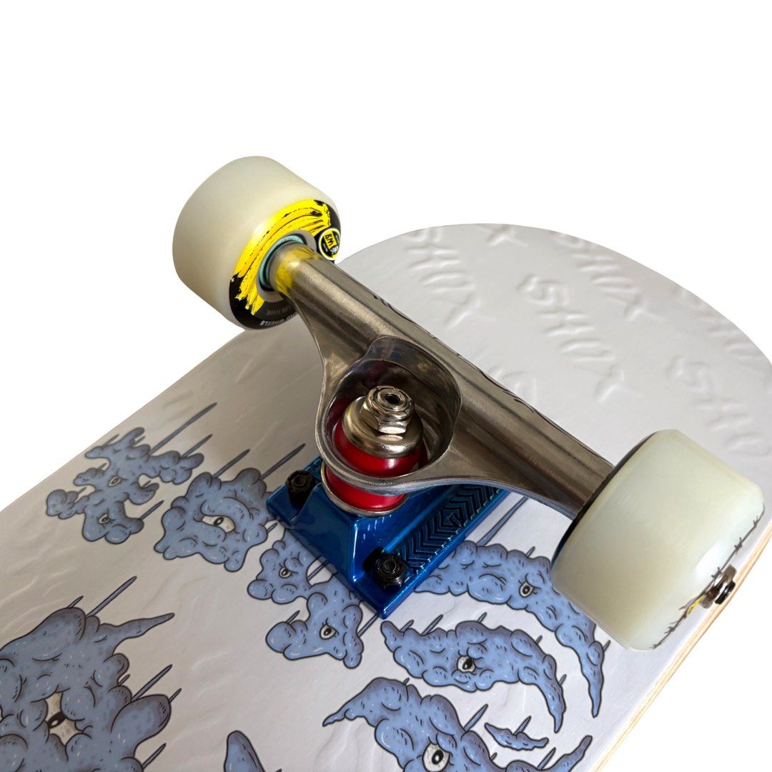 Shox “Gloop” 7.75″ x 29.675″ Custom Skateboard Complete