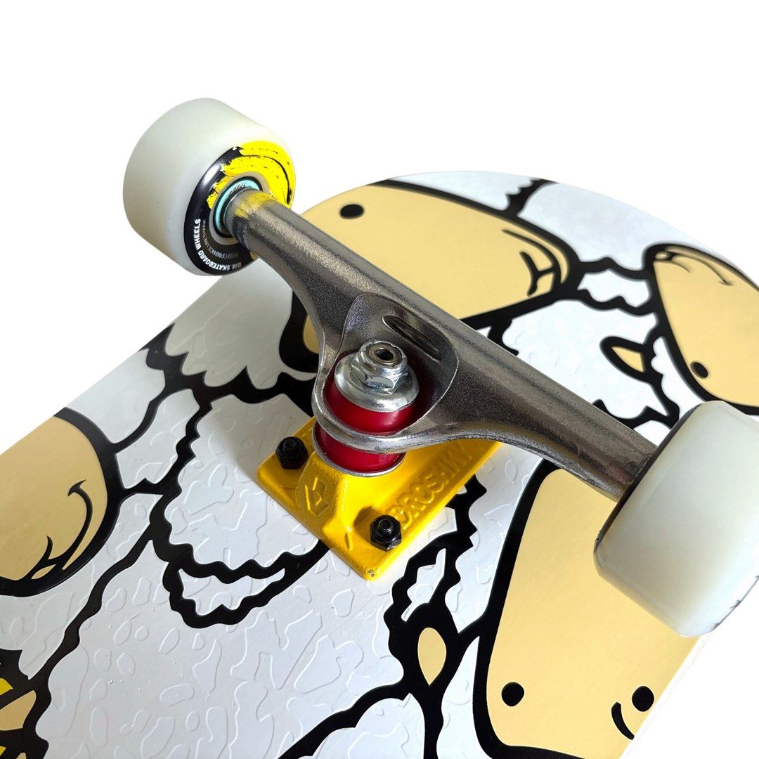 Shox x Etnies “Yellow Shep” 8.5″ x 32.0″ Custom Skateboard Complete