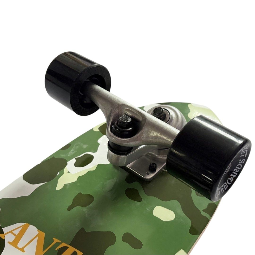 Sk8crime “Anti School Skate Club” 8.75” x 31.75” Surfskate Cruiser Skateboard Complete — front truck detail