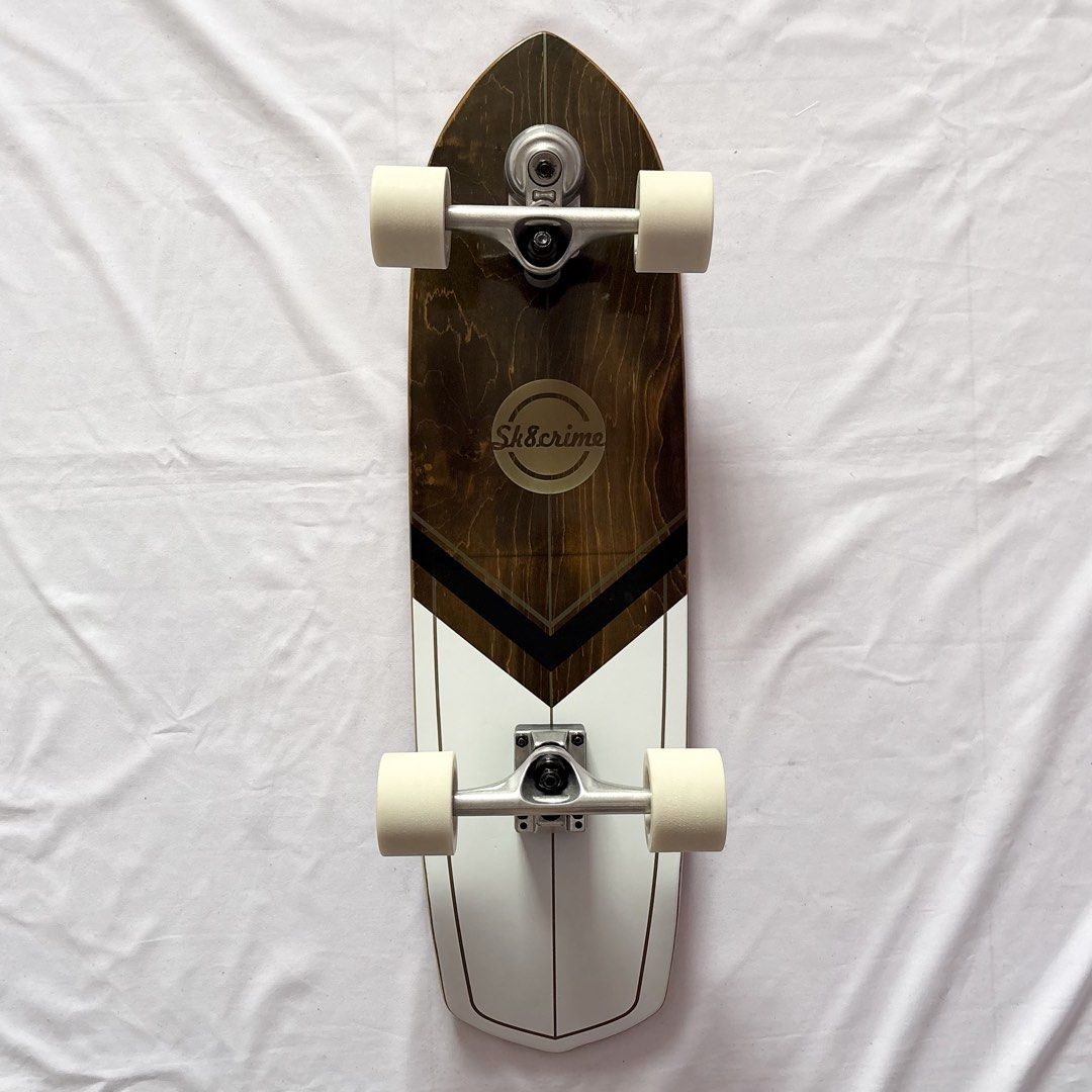 Sk8crime “Arrow” 8.75” x 31.75” Surfskate Cruiser Skateboard Complete