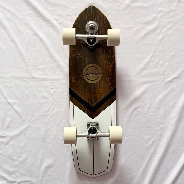 Sk8crime “Arrow” 8.75” x 31.75” Surfskate Cruiser Skateboard Complete
