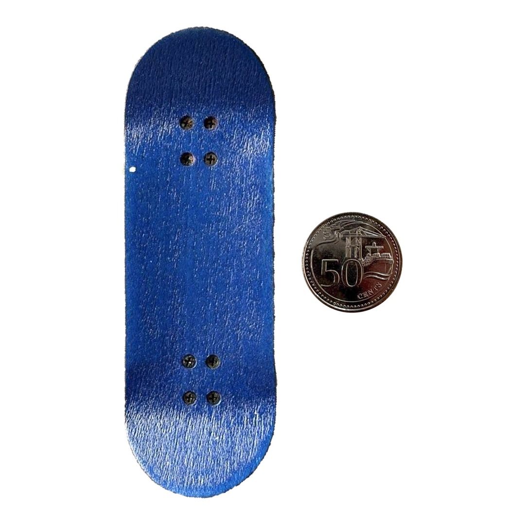 Sk8crime “Carnival” 32mm Fingerboard Complete — grip-tape top view