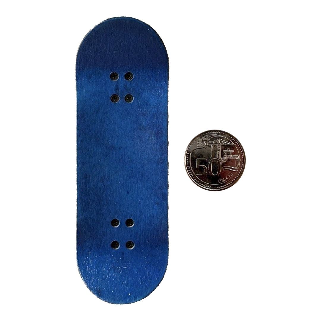 Sk8crime “Fumes” 32mm Fingerboard Complete — grip-tape top view