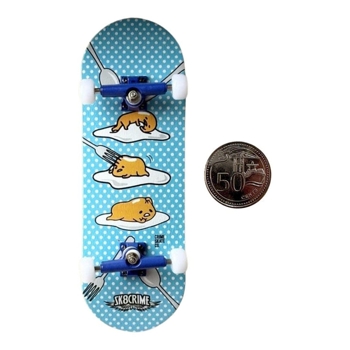 Sk8crime “Tamago” 32mm Fingerboard Complete — underside complete view