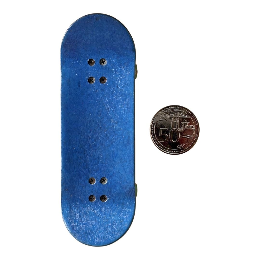 Sk8crime “Tiger” 32mm Fingerboard Complete — grip-tape top view