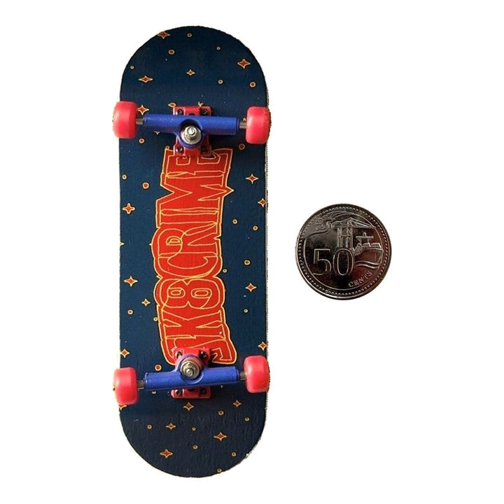 Sk8crime “Twilight” 32mm Fingerboard Complete — underside complete view