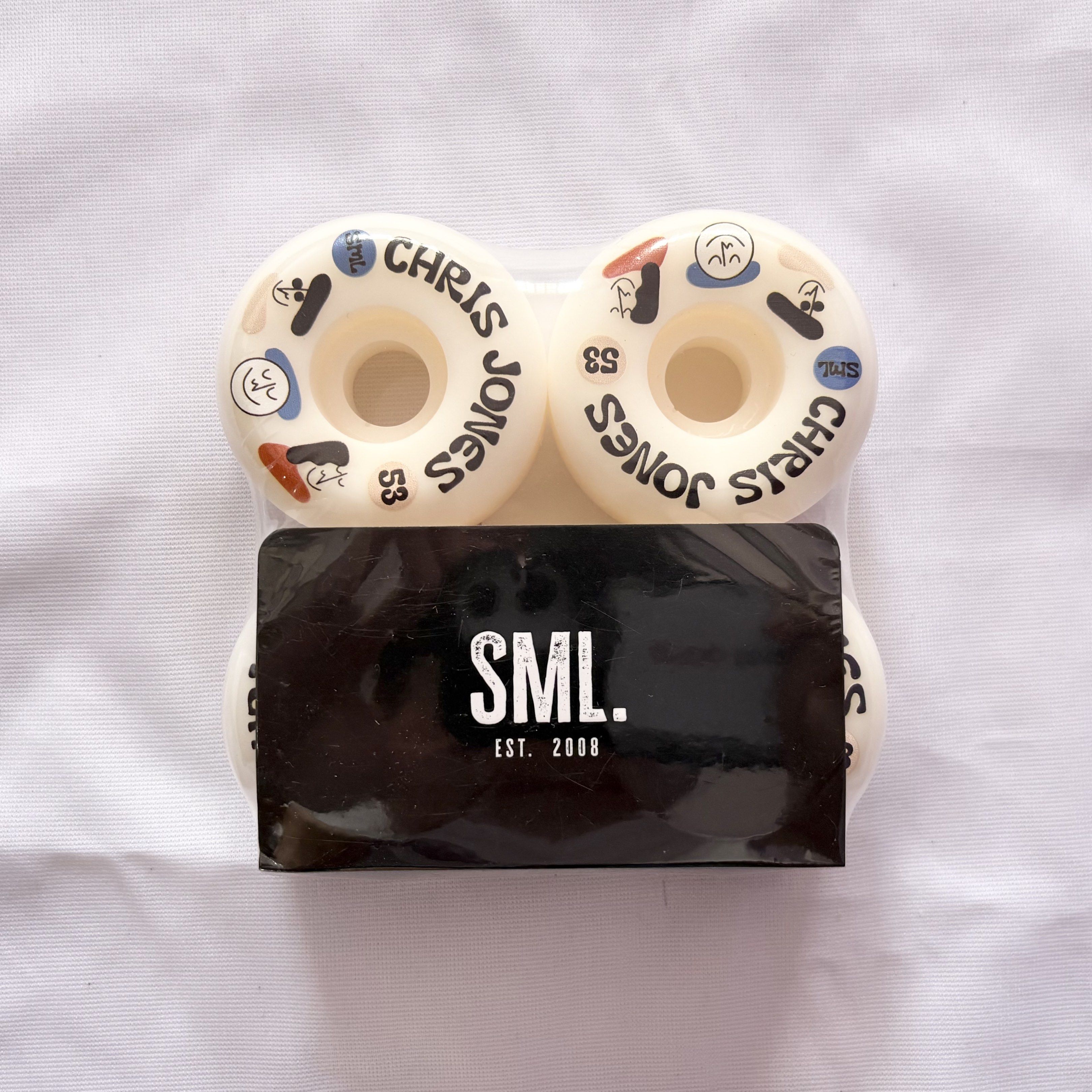 SML “Bluff Park Land” 53mm 99a V-Cut Shape Chris Jones Model AG Formula Skateboard Wheels — product image 1 of 3