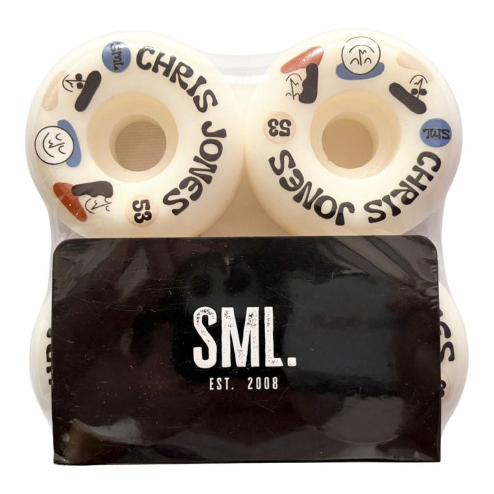 SML “Bluff Park Land” 53mm 99a V-Cut Shape Chris Jones Model AG Formula Skateboard Wheels — product image 1 of 3