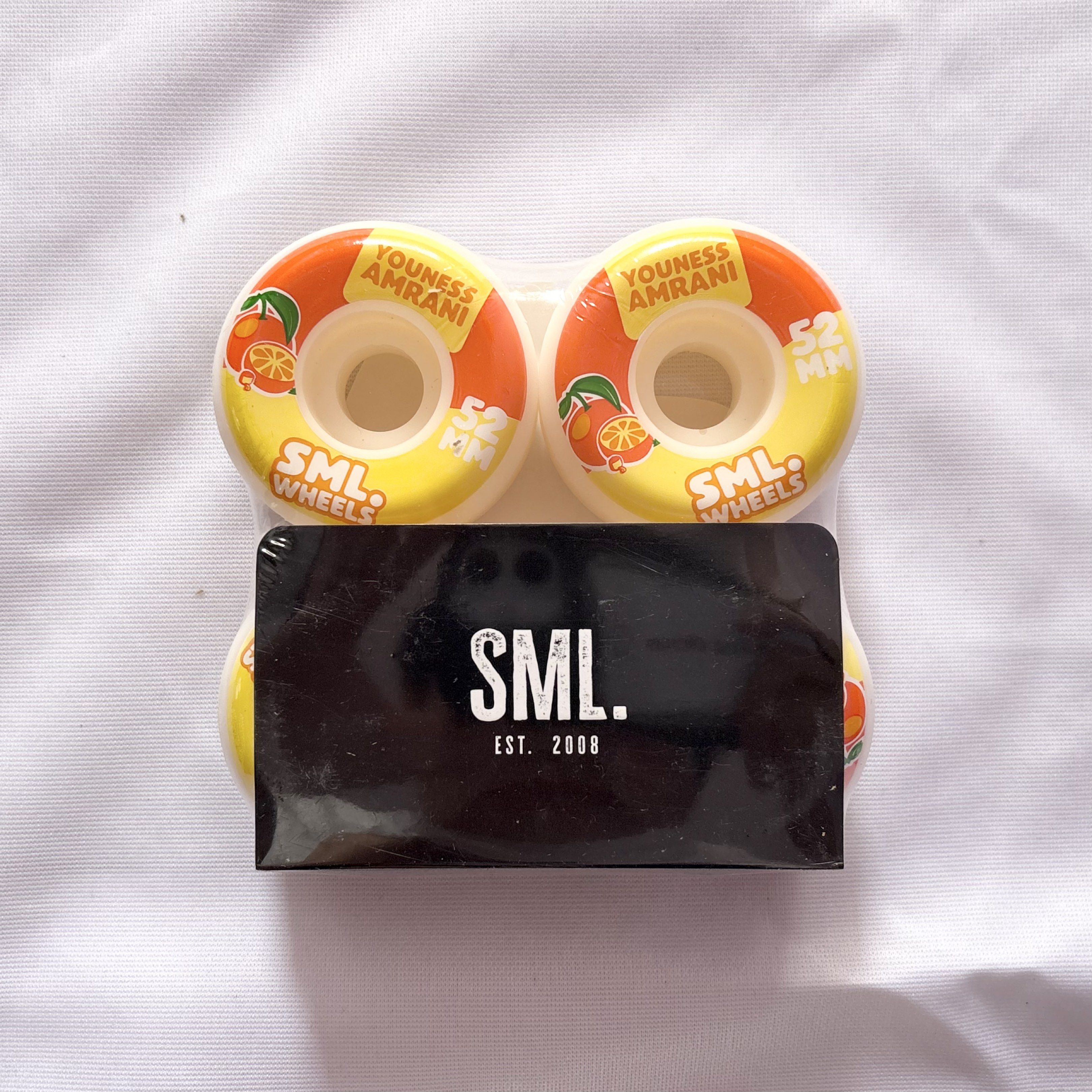 SML “Orange” 52mm 99a Conical Shape Youness Amrani Model AG Formula Skateboard Wheels