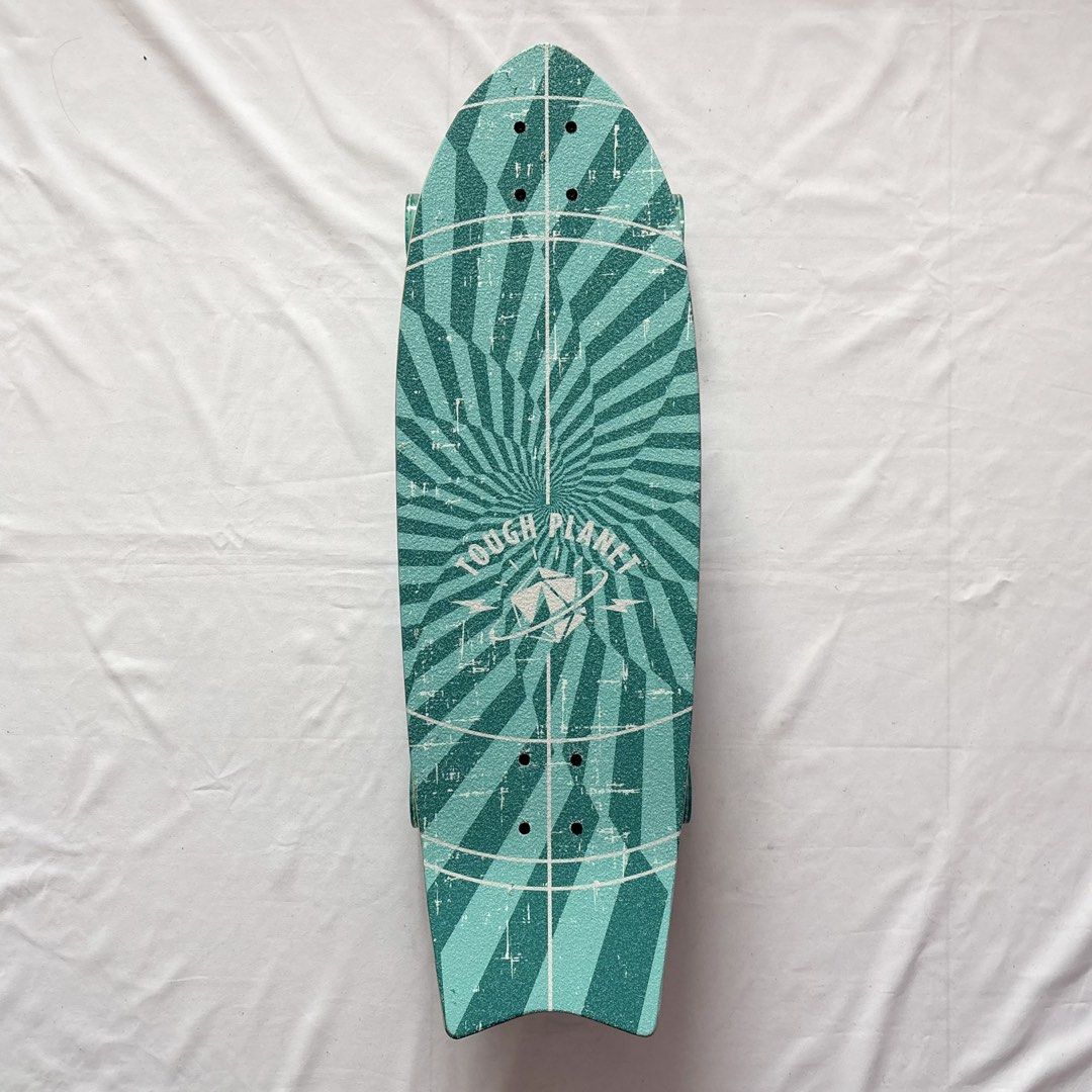 Tough Planet “Split” 9.5” x 29.5” Surfskate Cruiser Skateboard Complete