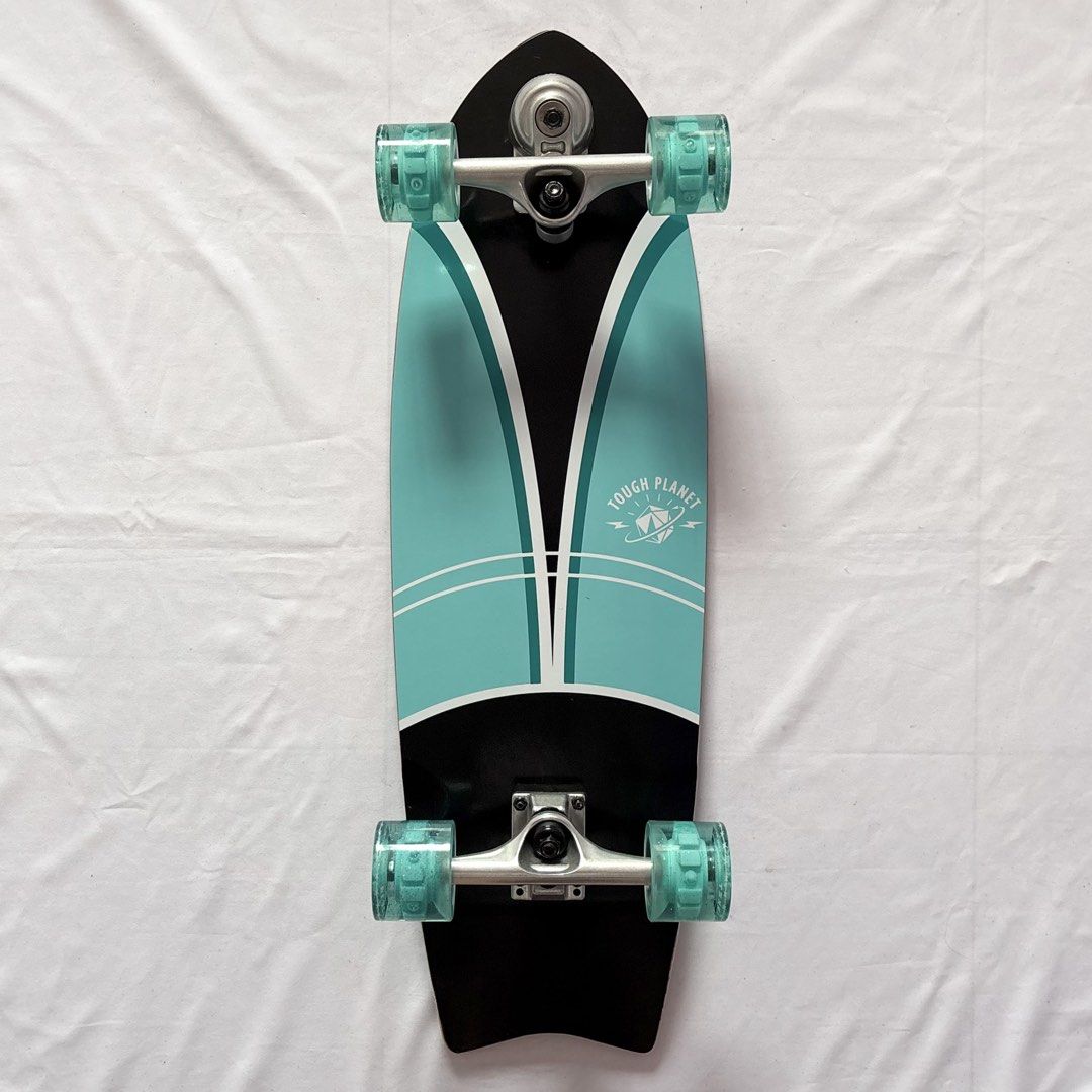 Tough Planet “Split” 9.5” x 29.5” Surfskate Cruiser Skateboard Complete